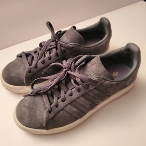 Adidas Campus Gray Suede Low Top Athletic Sneaker Men's Casual Shoe Size 5